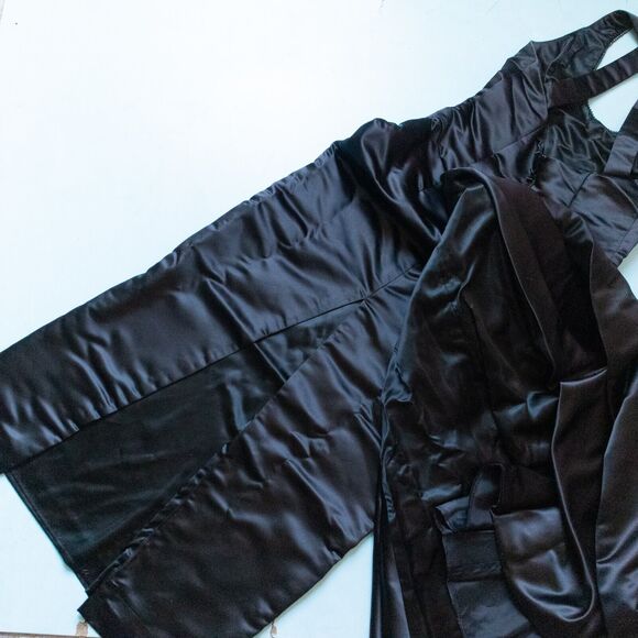 Jessica McClintock Vintage Y2K Black Beaded Halter Fitted Formal Gown Size 12 - Picture 13 of 13